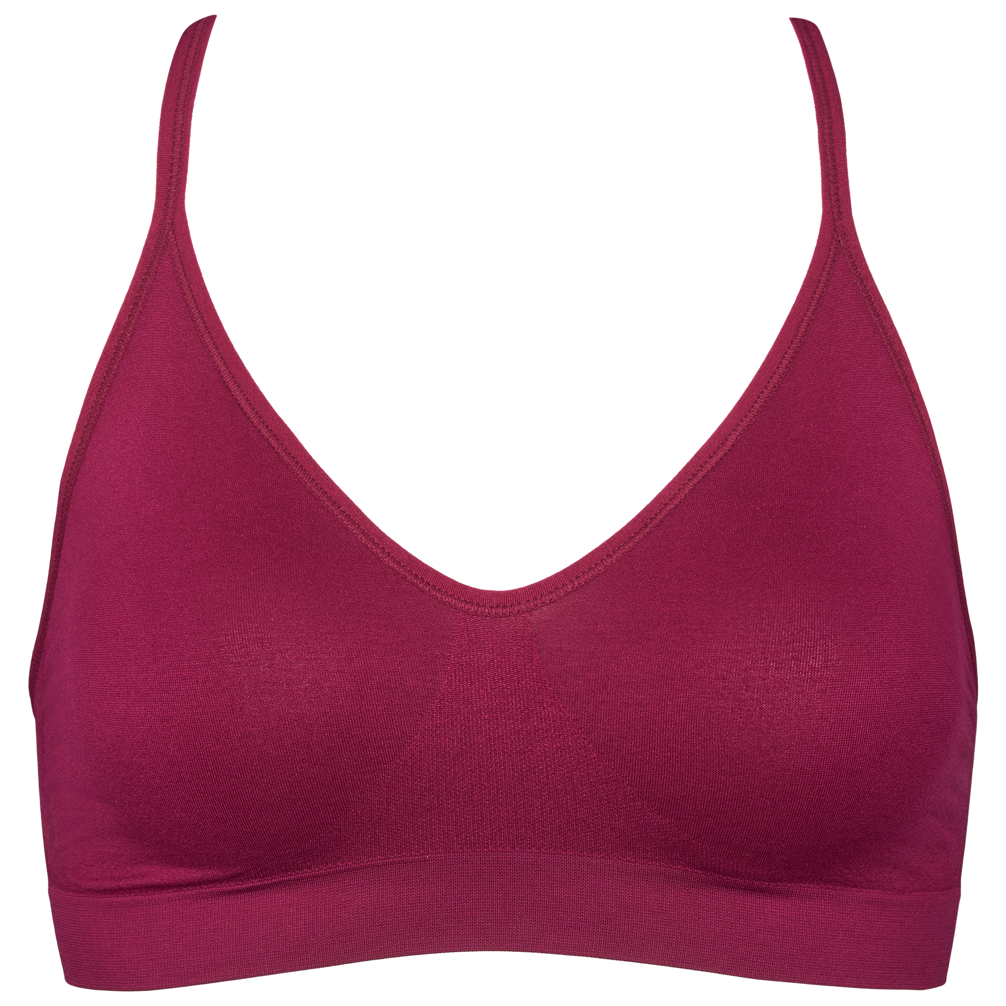 Missya Lucia bra top solid i Purple Potion farve, basis undertøj.