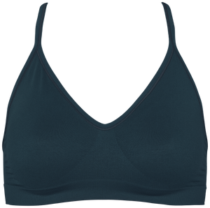 Lucia bra top solid Blueberry Blue forfra