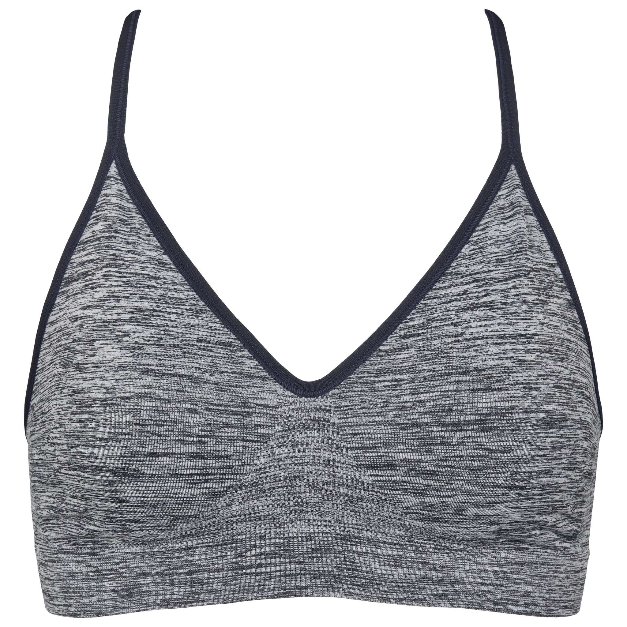 Missya Lucia bra top i navy melange, basis undertøj. Blød bh uden bøjle