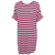 Softness stripe big shirt - Purple potion