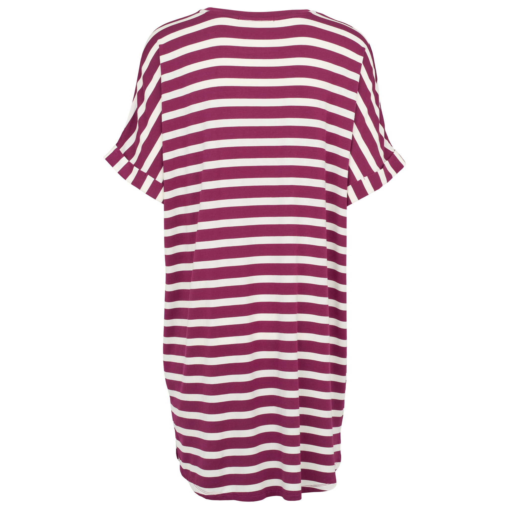 Softness stripe big shirt - Purple potion