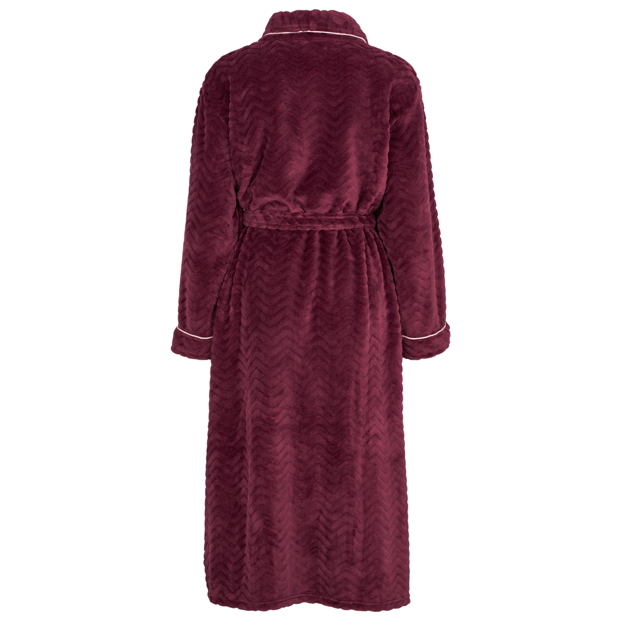 Filipa fleece robe long - Burgundy