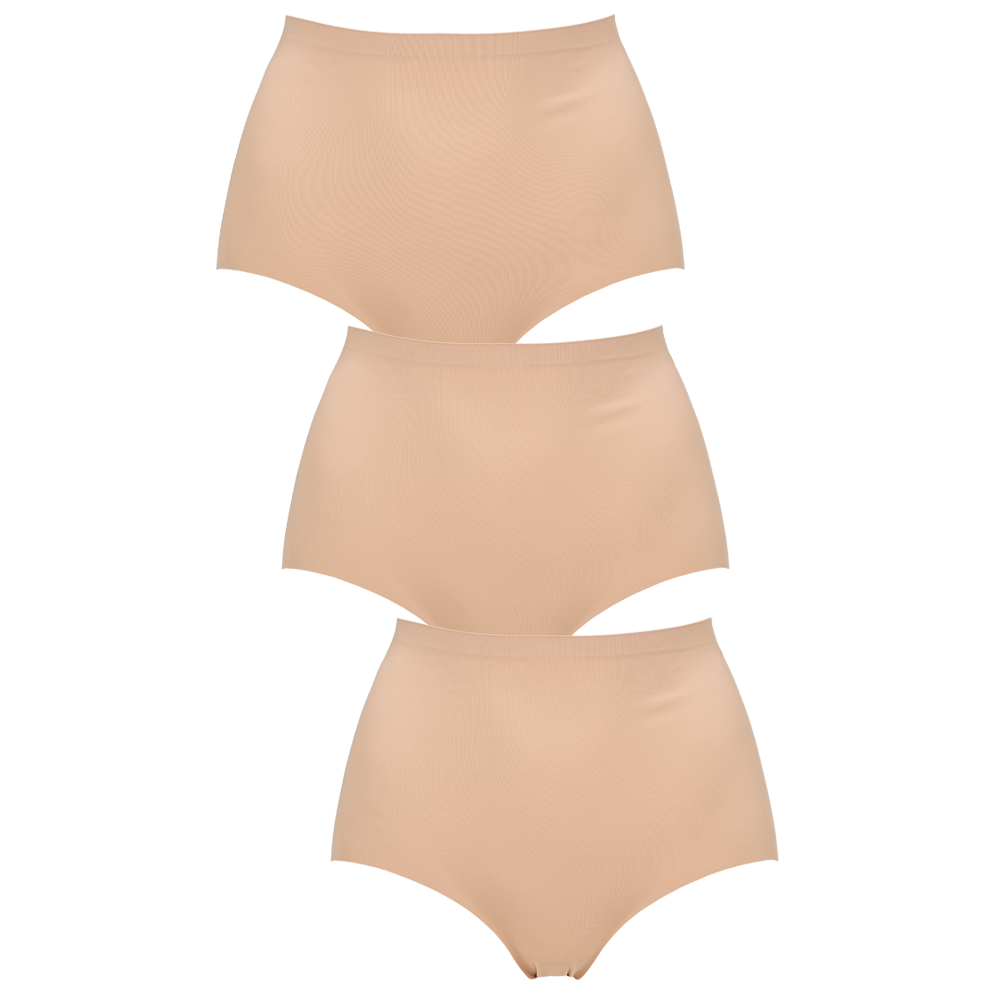 Seamless maxi 3-pack - Nude