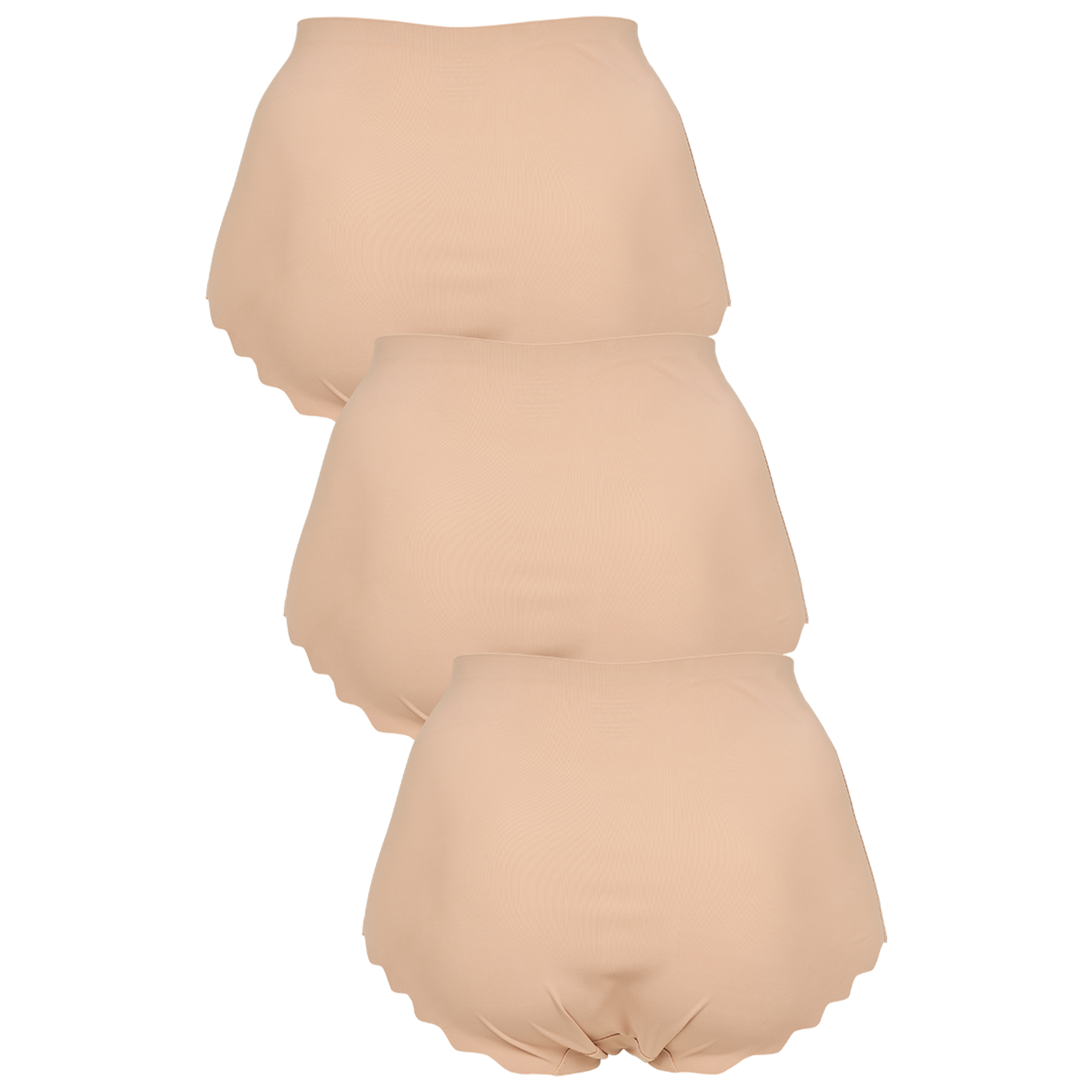 Seamless maxi 3-pack - Nude