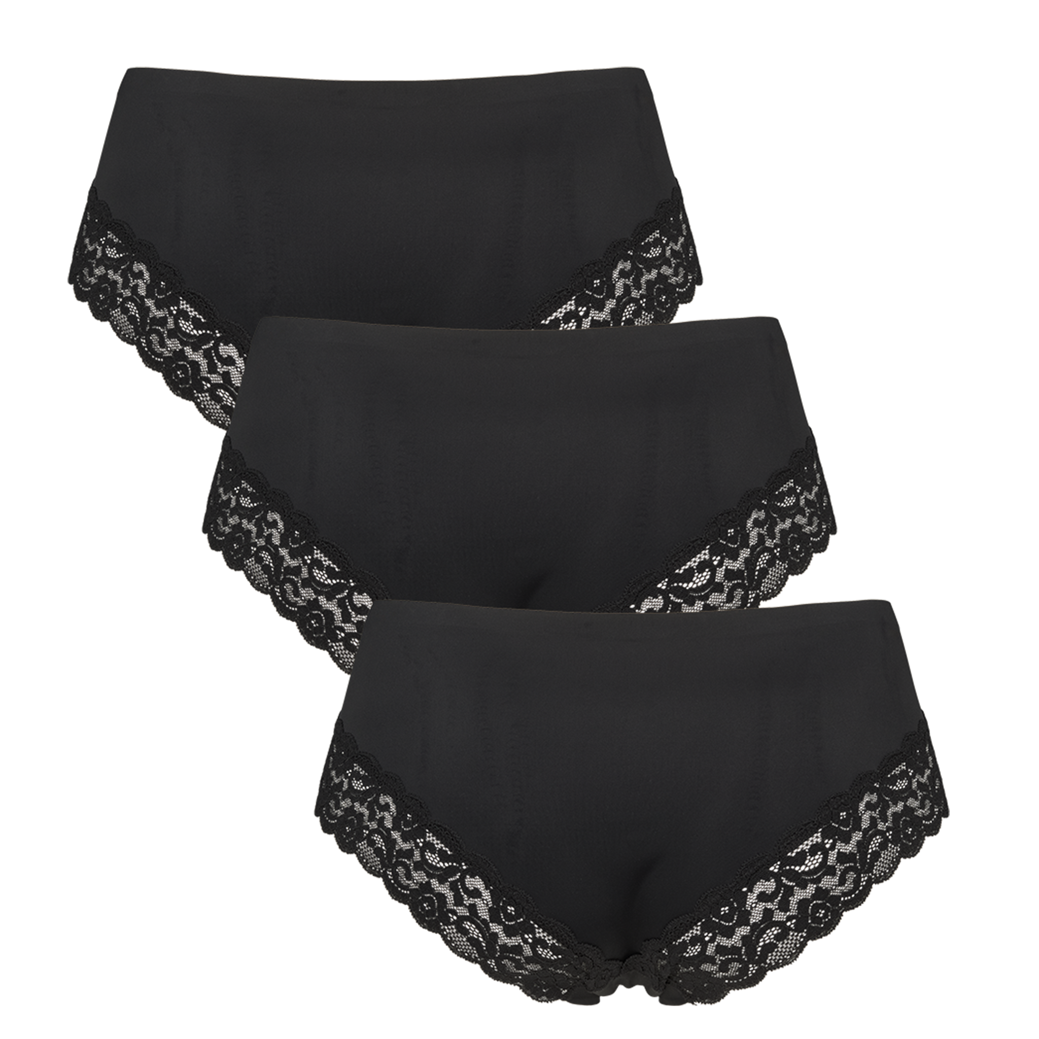 sorte seamless trusser med blonde