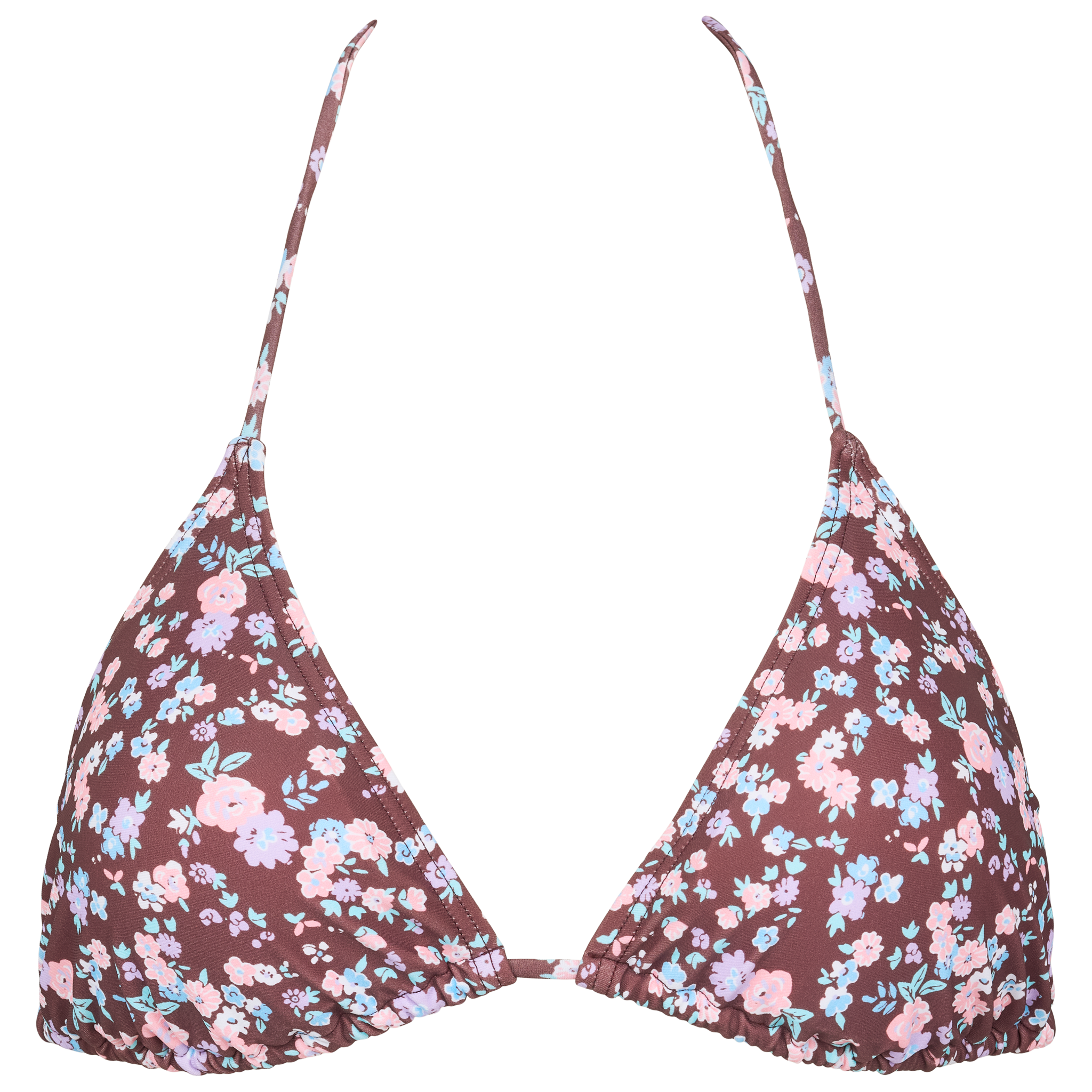 Trinidad brun blomstret bikinitop forside