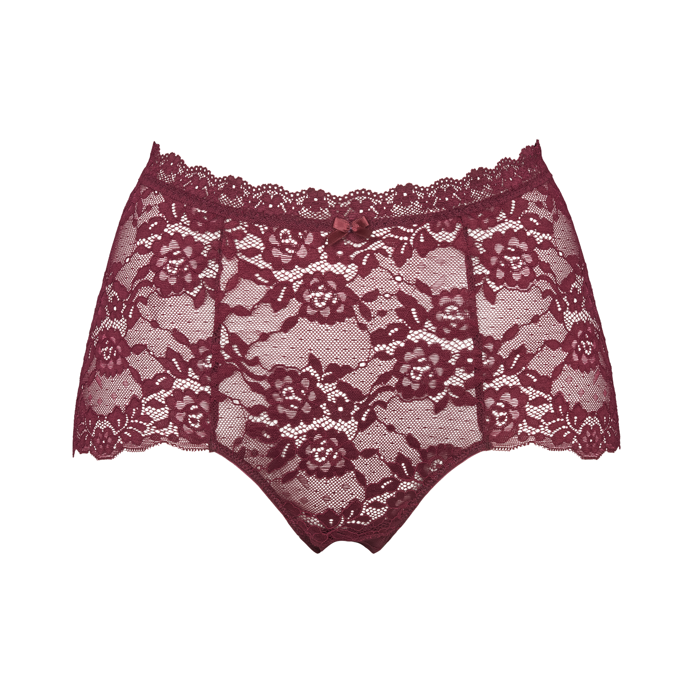 Lace maxi 3-pack vinrød forfra