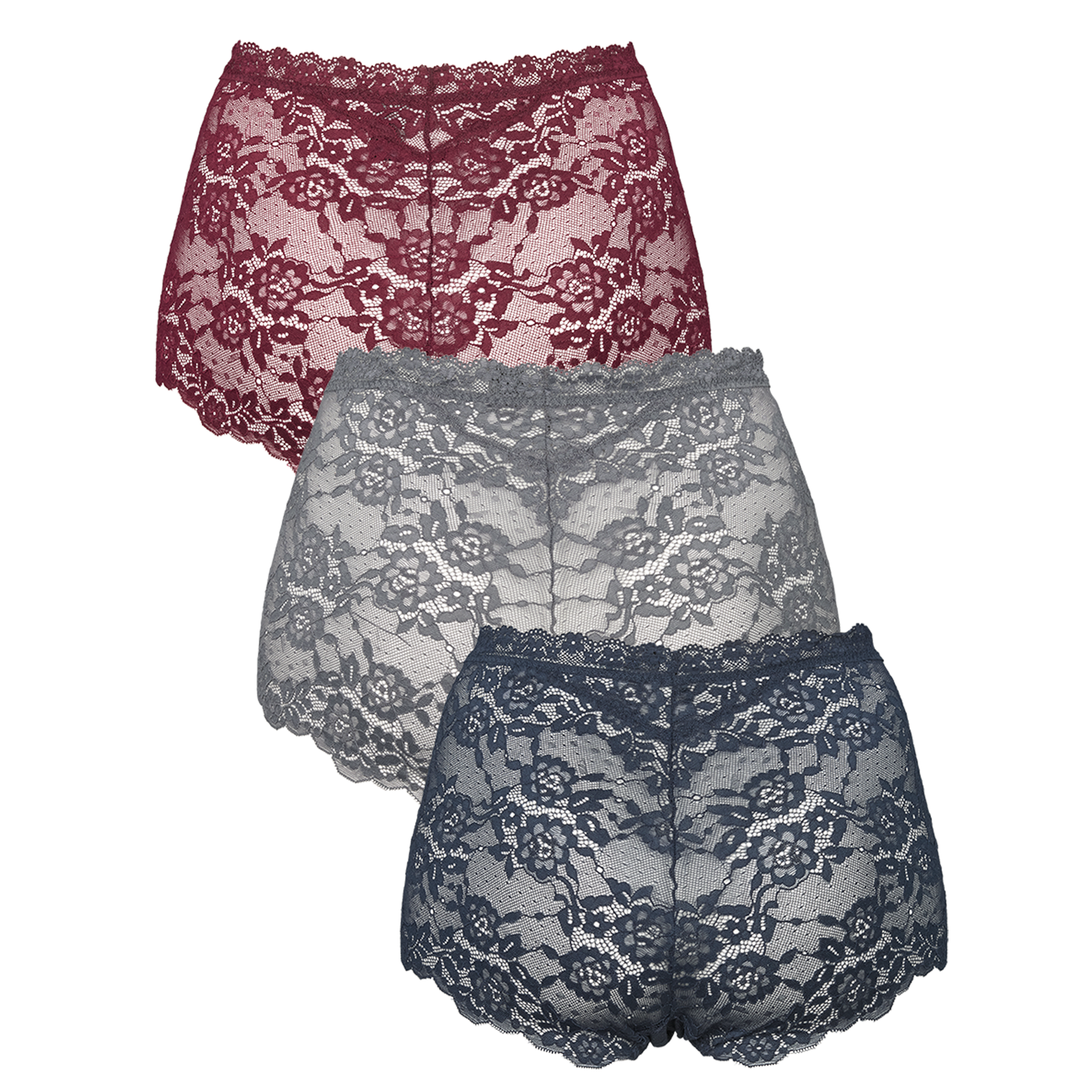 Lace maxi 3-pack - Blueberry blue