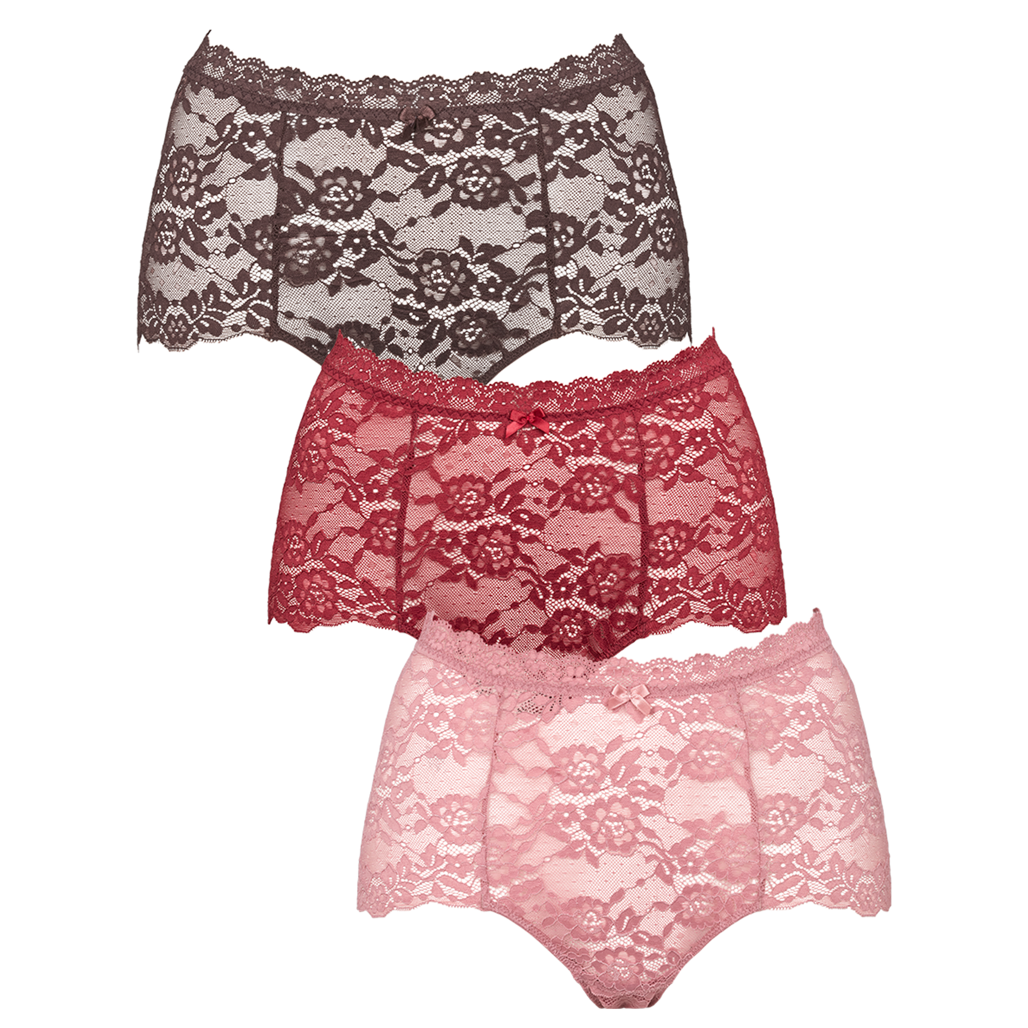 Lace maxi 3-pack - Dusty Rose