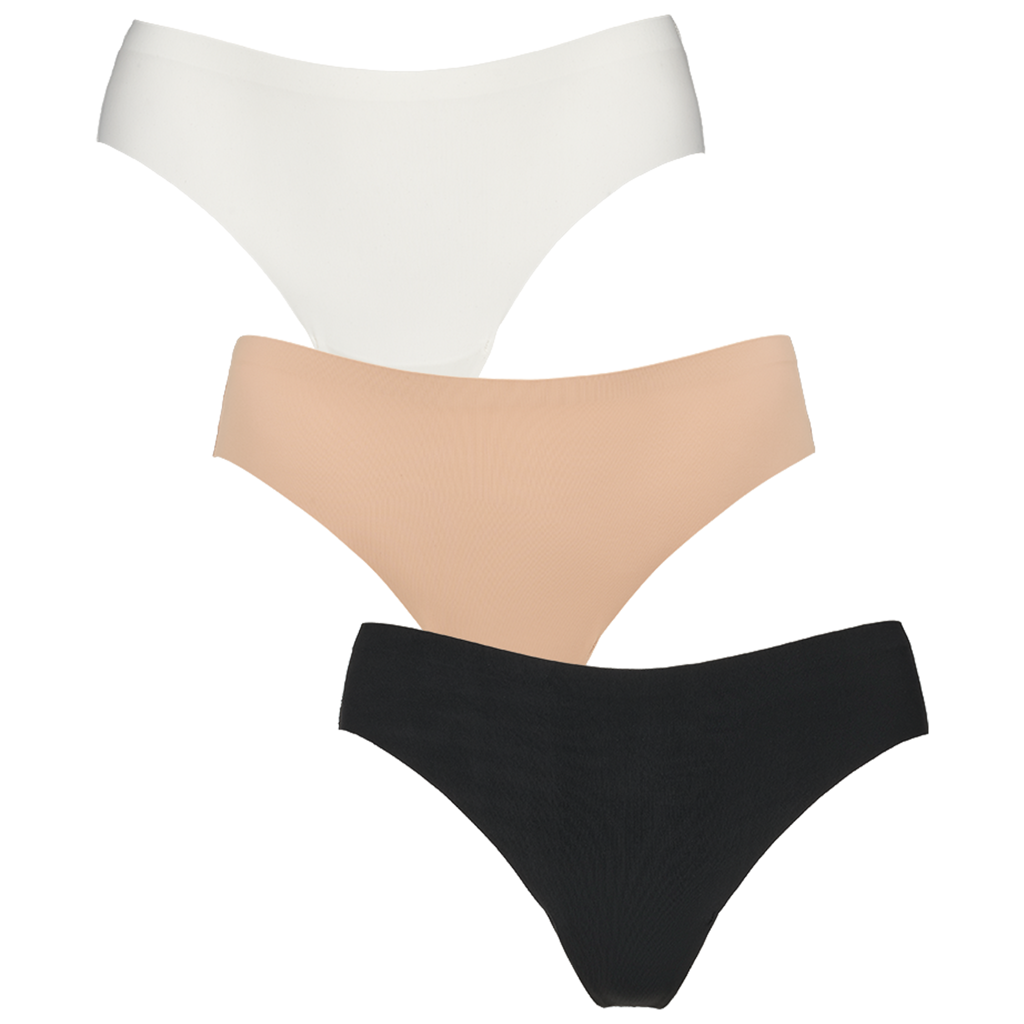 Seamless string w lace 3-pack - Multi colour