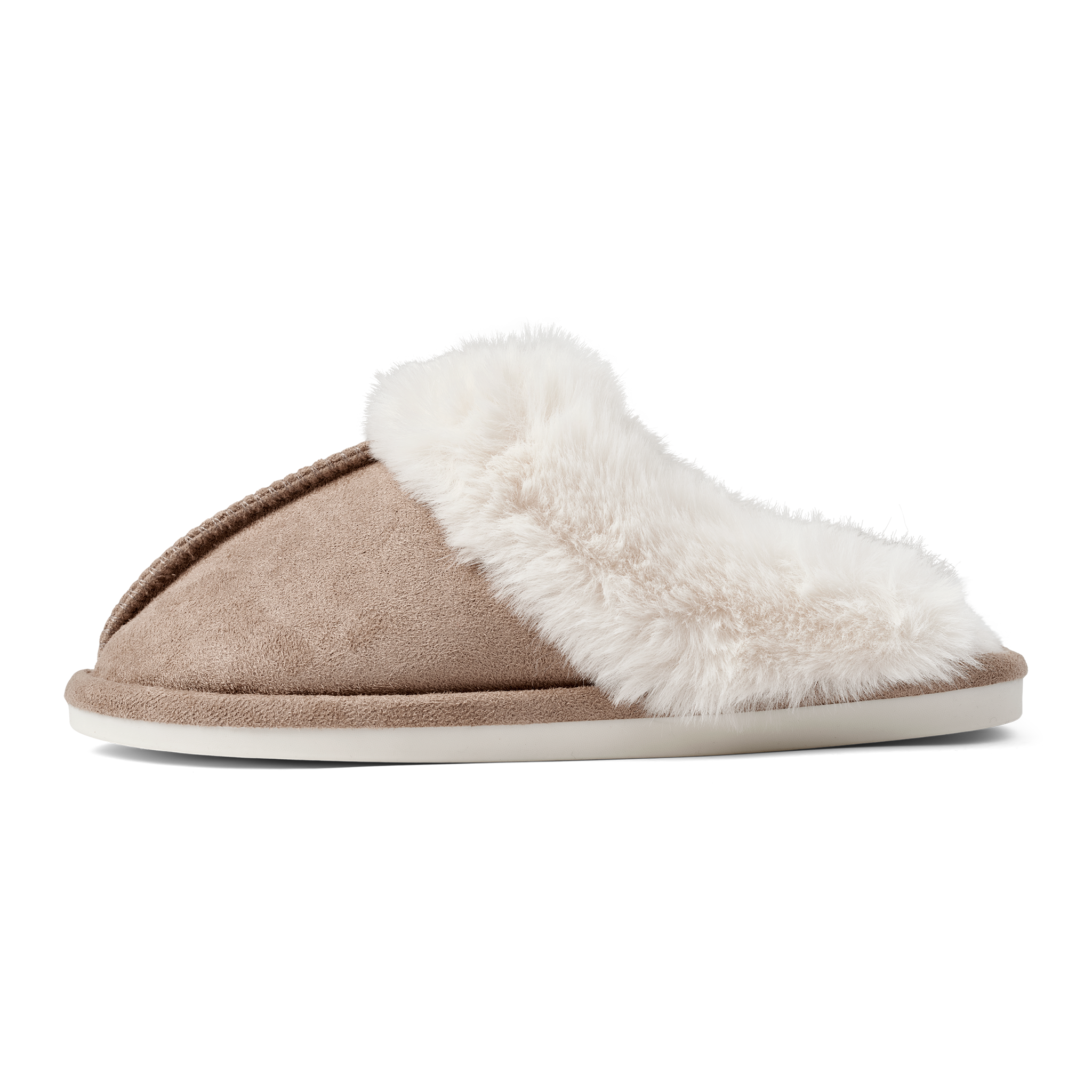 Fluffy slippers - Brown sand