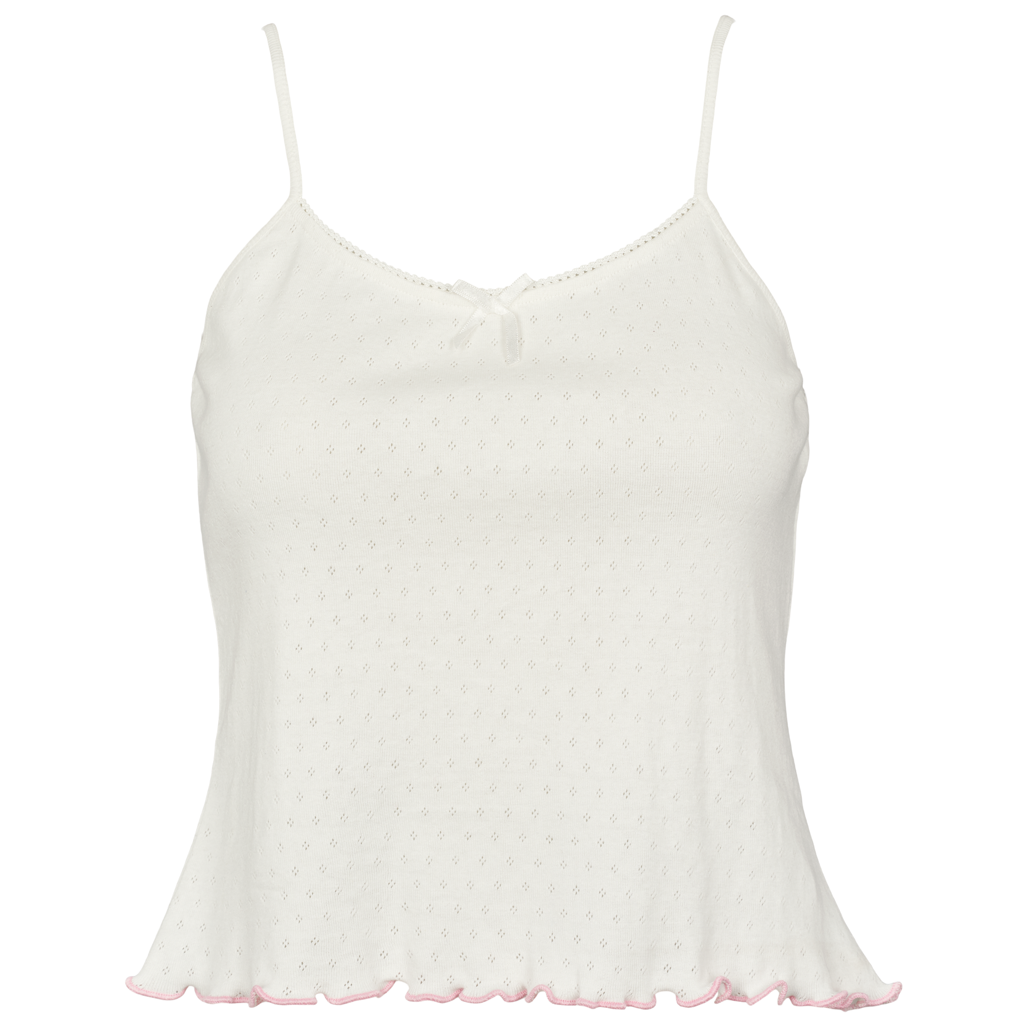 Pointelle sæt med shorts og top