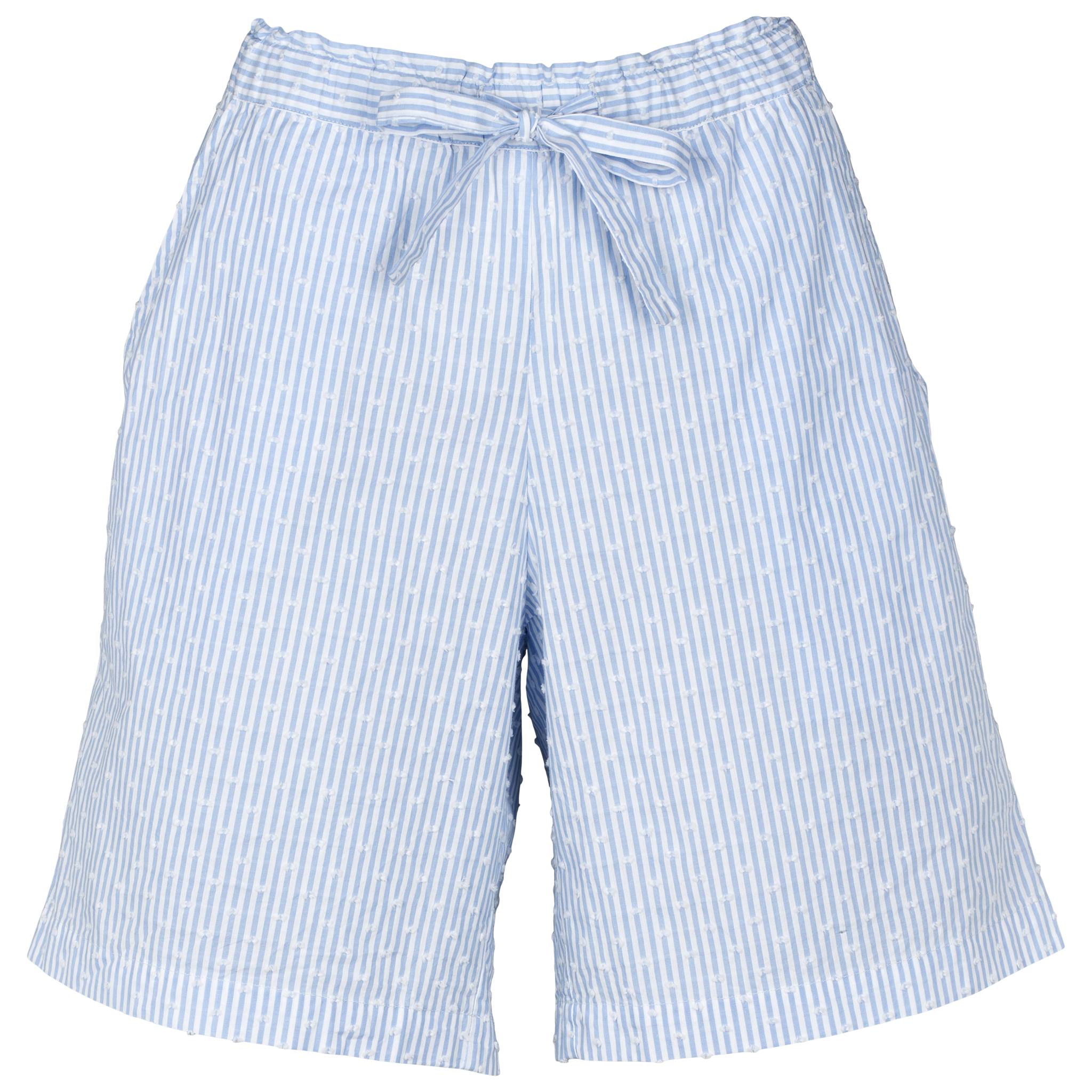 Stribet shorts med hvide prikker