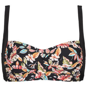 Bikini top med tropisk blomsterprint