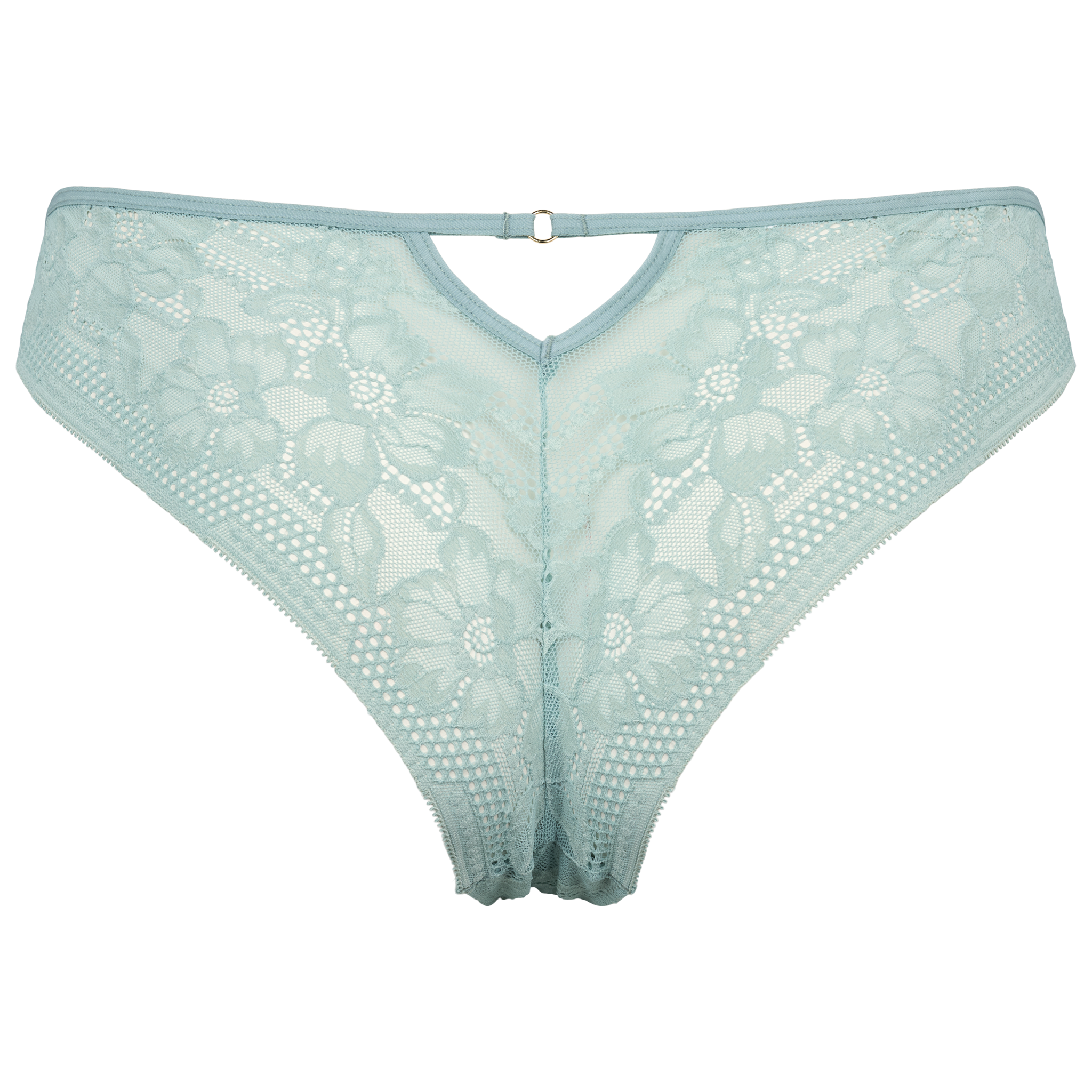 Brazilian trusse i farven ether med blomsterblonde 