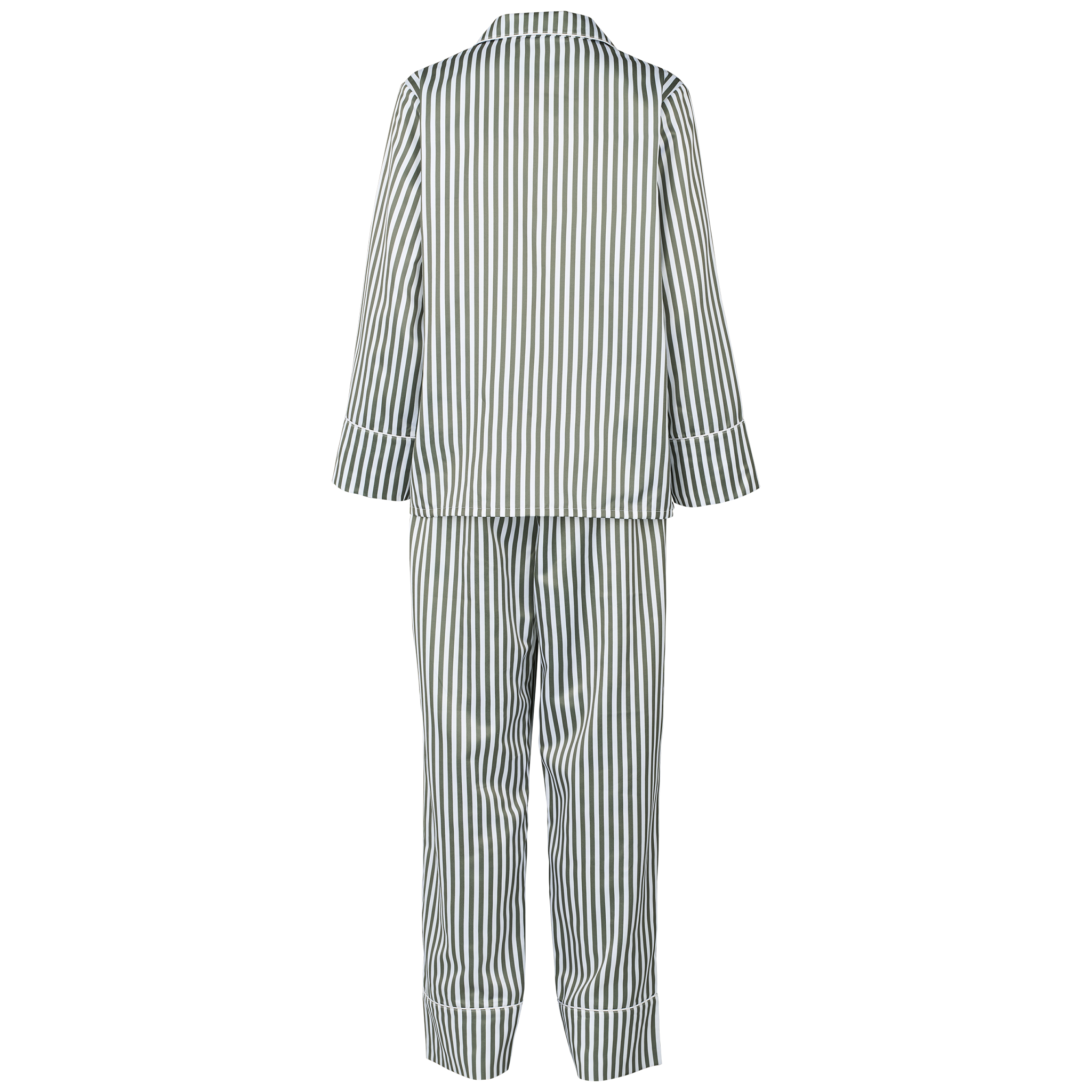 Leo sateen pyjamas AOP - Dusty green