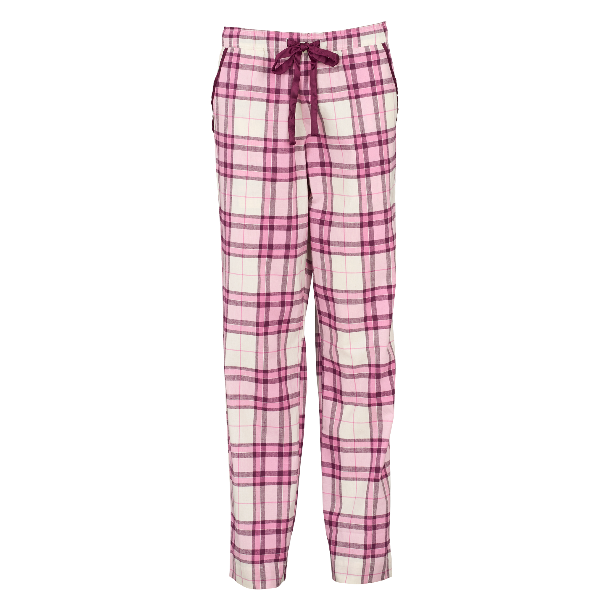Check flannel pyjamas - Mellow mauve
