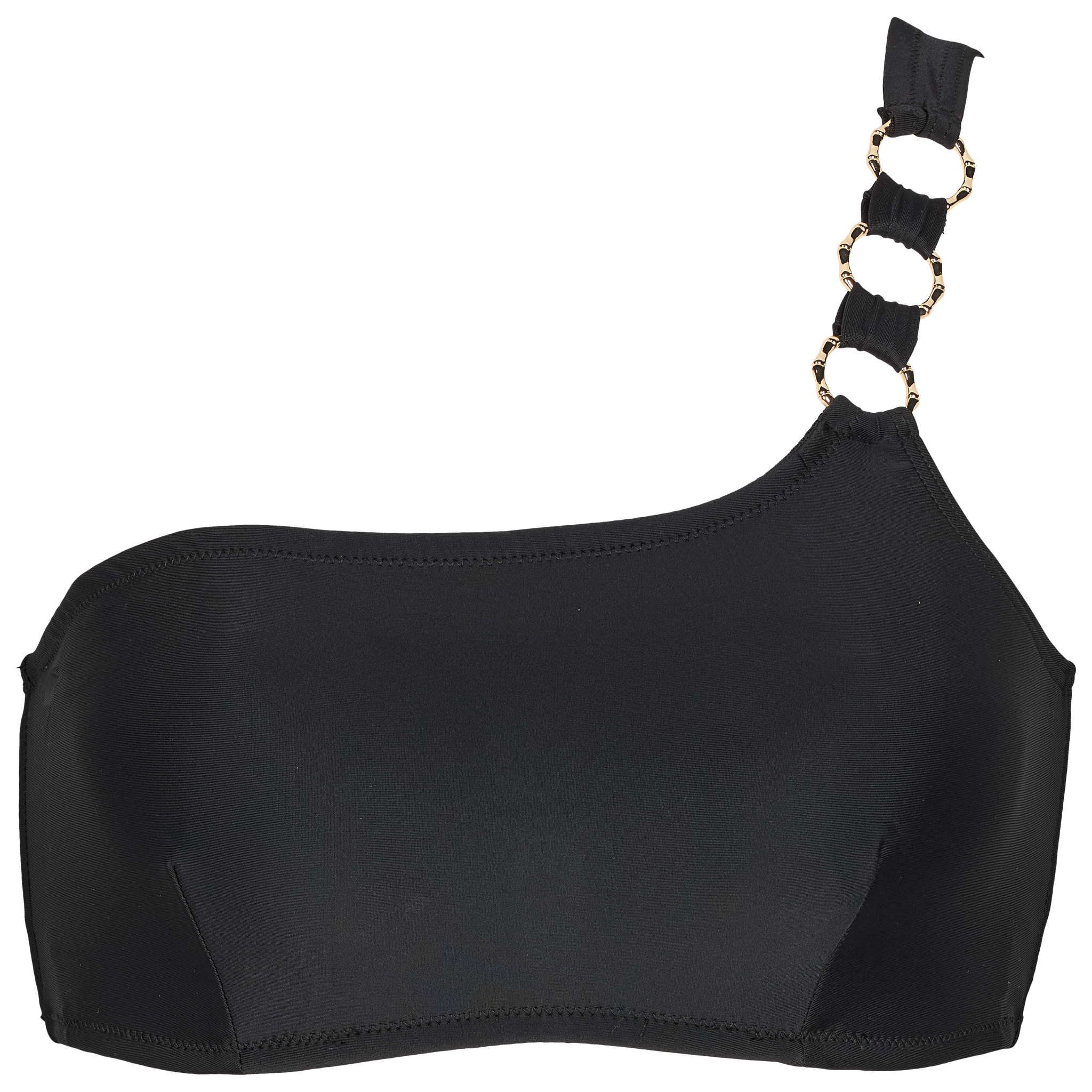 Miami top one shoulder - Black/gold