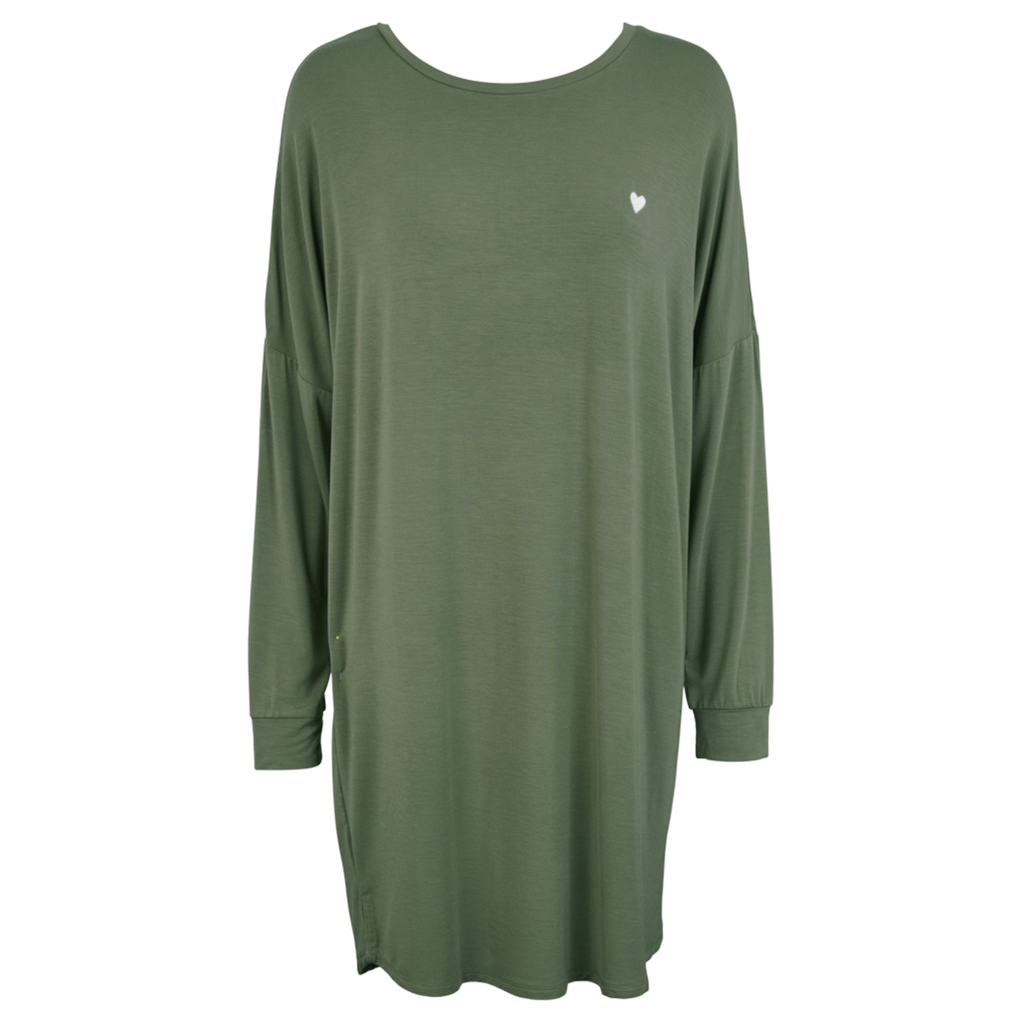 Softness LS night dress - Dusty green