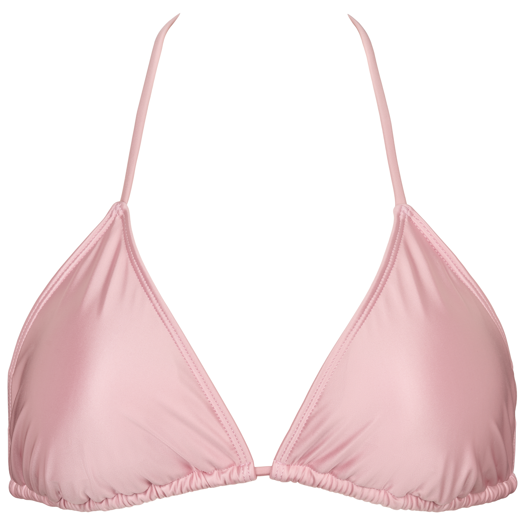 Salento lyserød matallic bikinitop forside