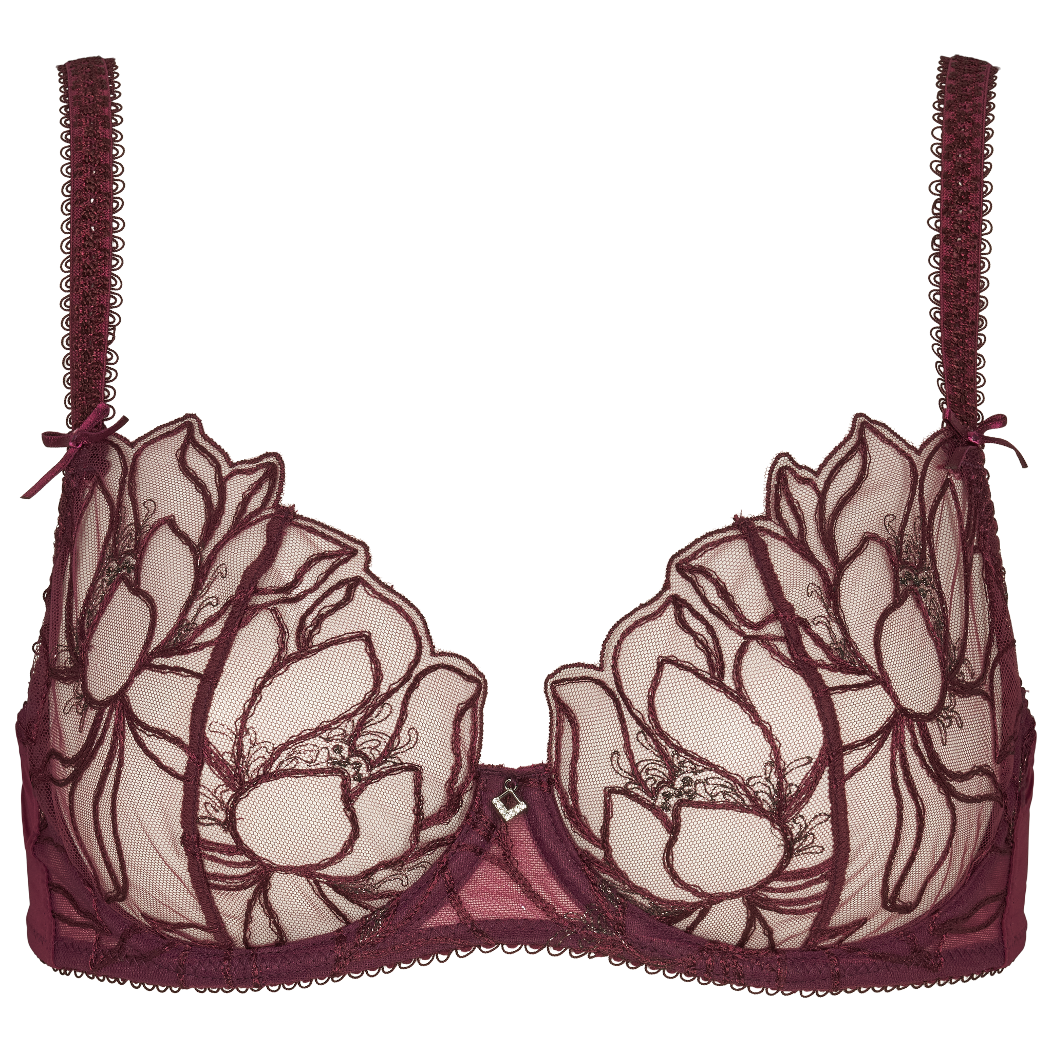 Emily wire bra  - Wine