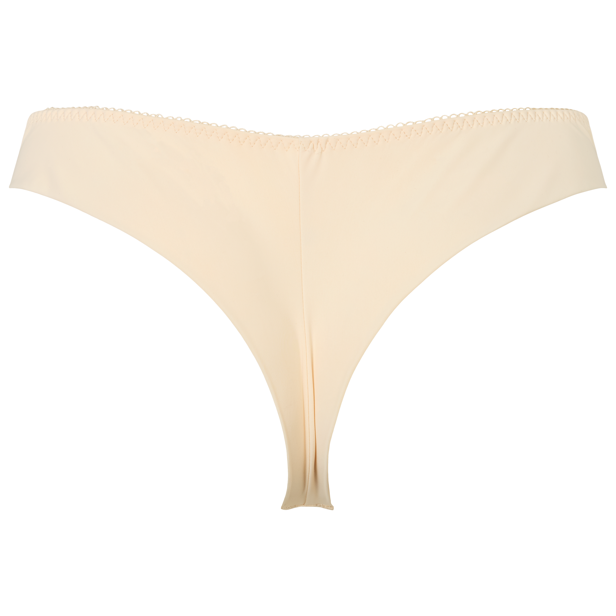 Emily string i butter yellow med broderet blonde