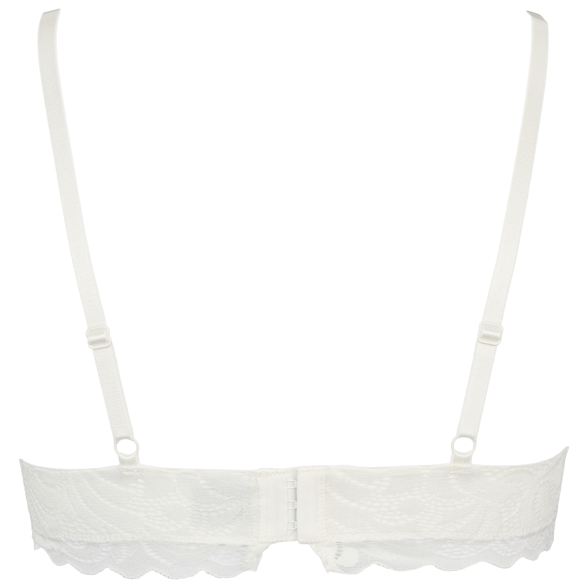 Bella bra top - Ivory, Missya bh med blonde og stropper.