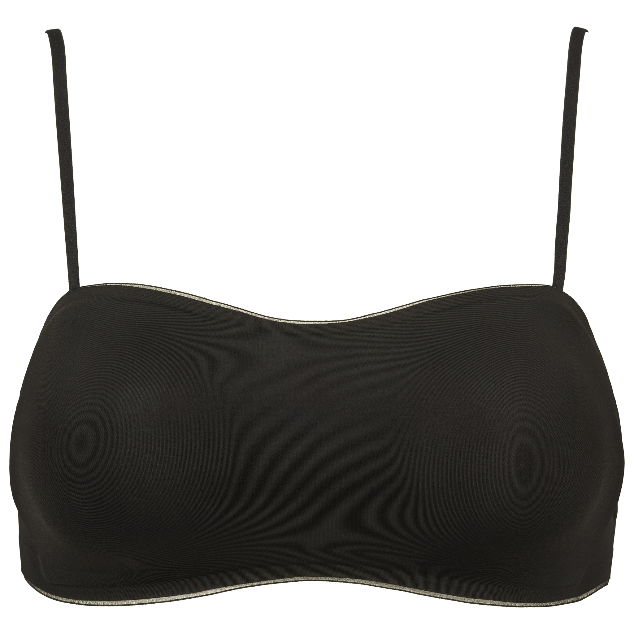 Stropløs seamless bh i sort