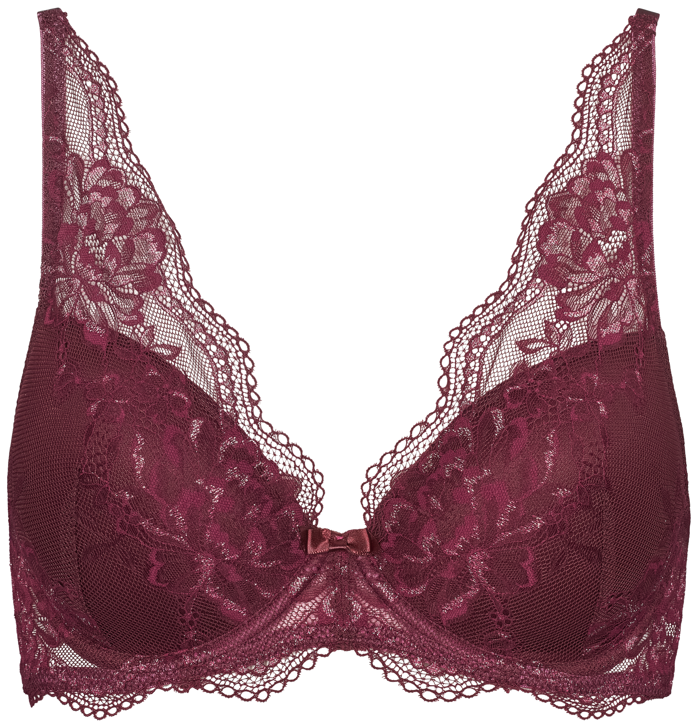 Tanya bra fill lurex i Windsor wine forfra