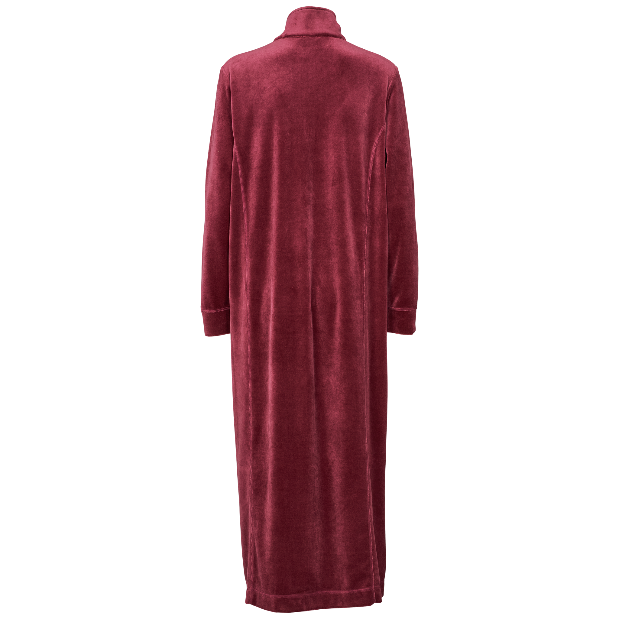 Rød velour kåbe til kvinder