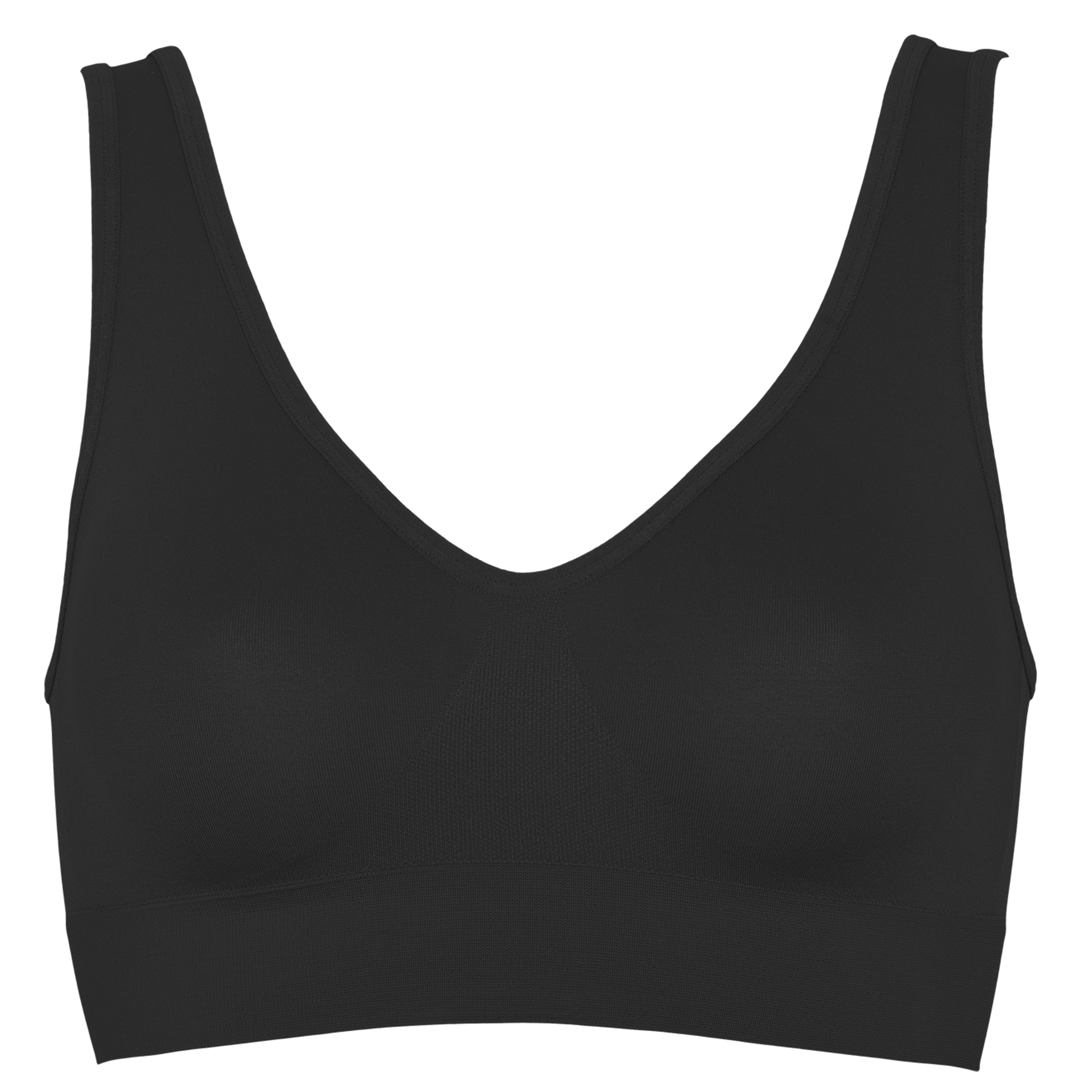 Sort lucia bh top med brede stropper