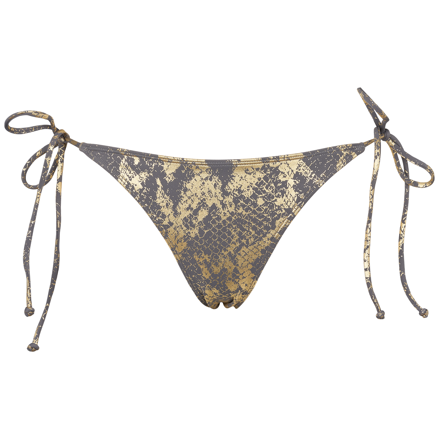 bindebikini med slangeprint