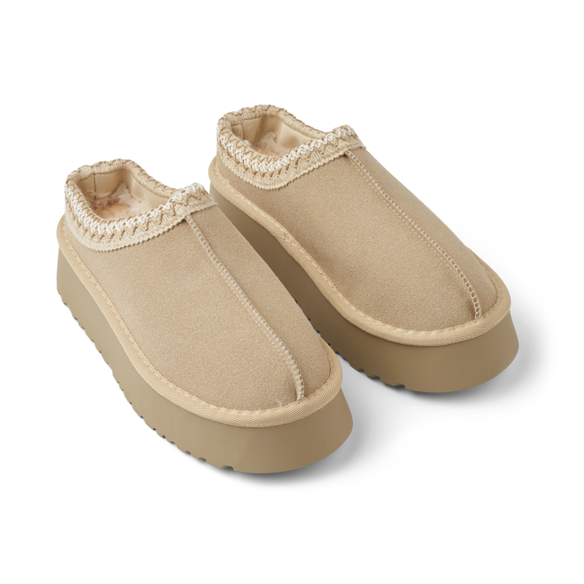 chunky slippers i beige