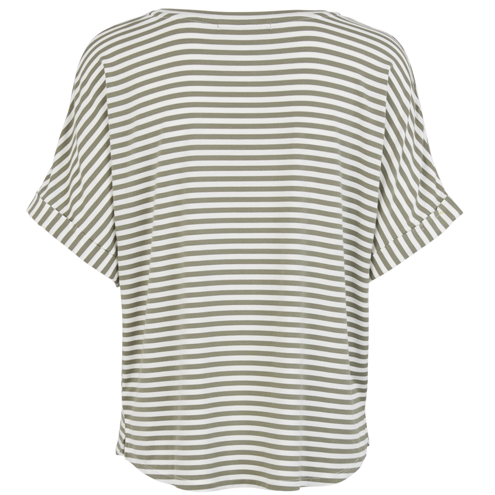 grøn stribet t-shirt
