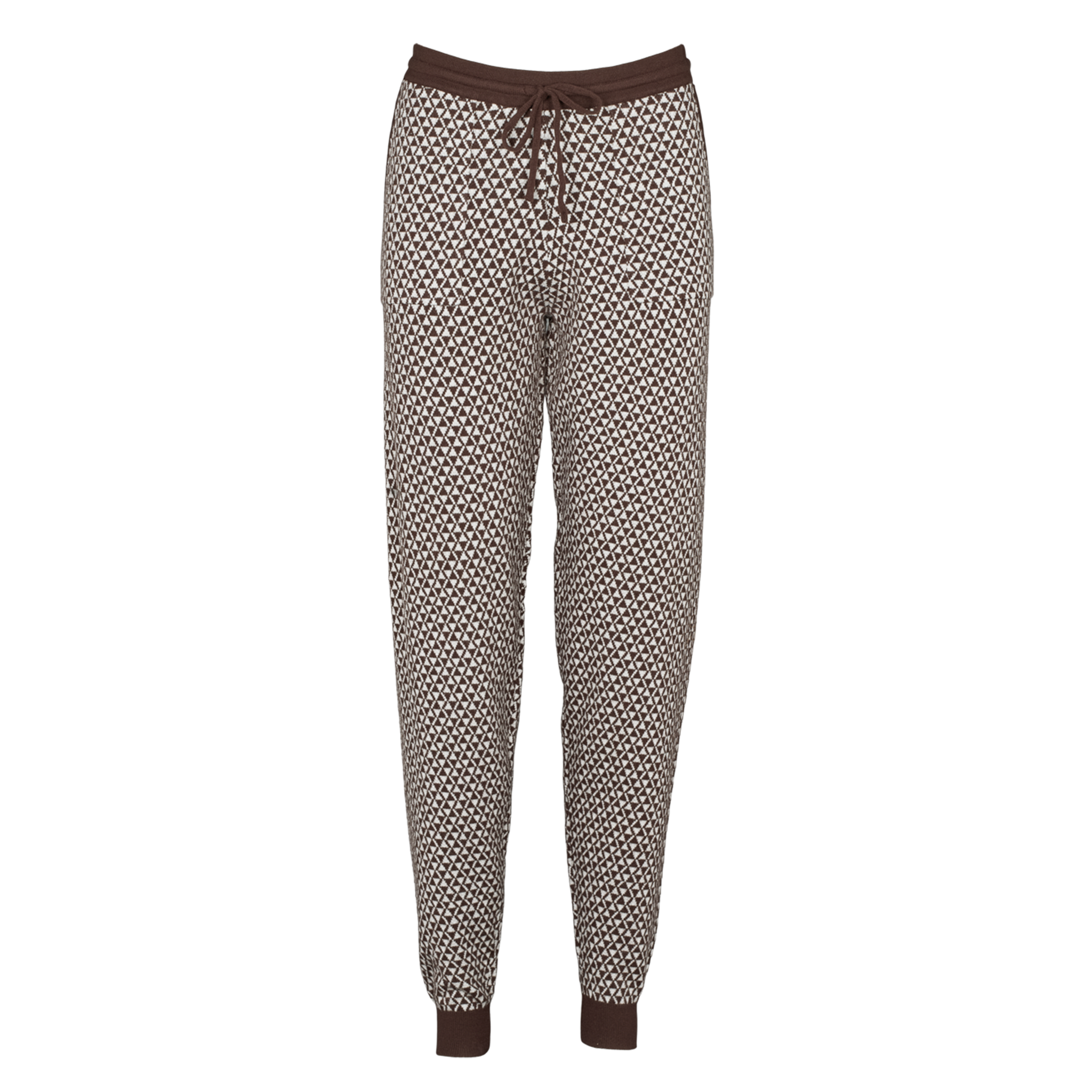 Luna pant w rib - Coffee bean