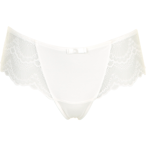 hvid string med blonde